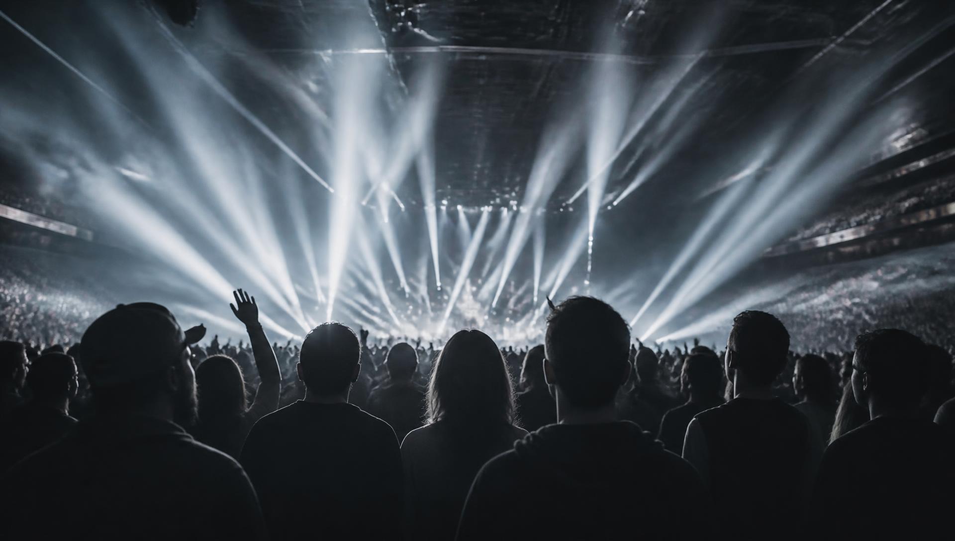 Audience at a large contemporary live show